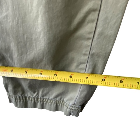 Zadig & Voltaire Pamela Cotton Olive Cargo Pants with Black Button Trouser SZ 30 - Picture 9 of 12